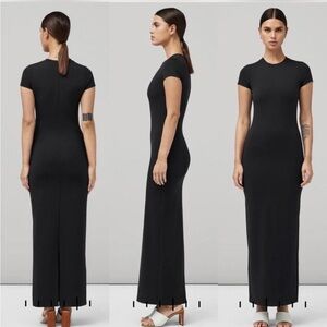 Rag & Bone black Irina Ponte Maxi Dress XXS